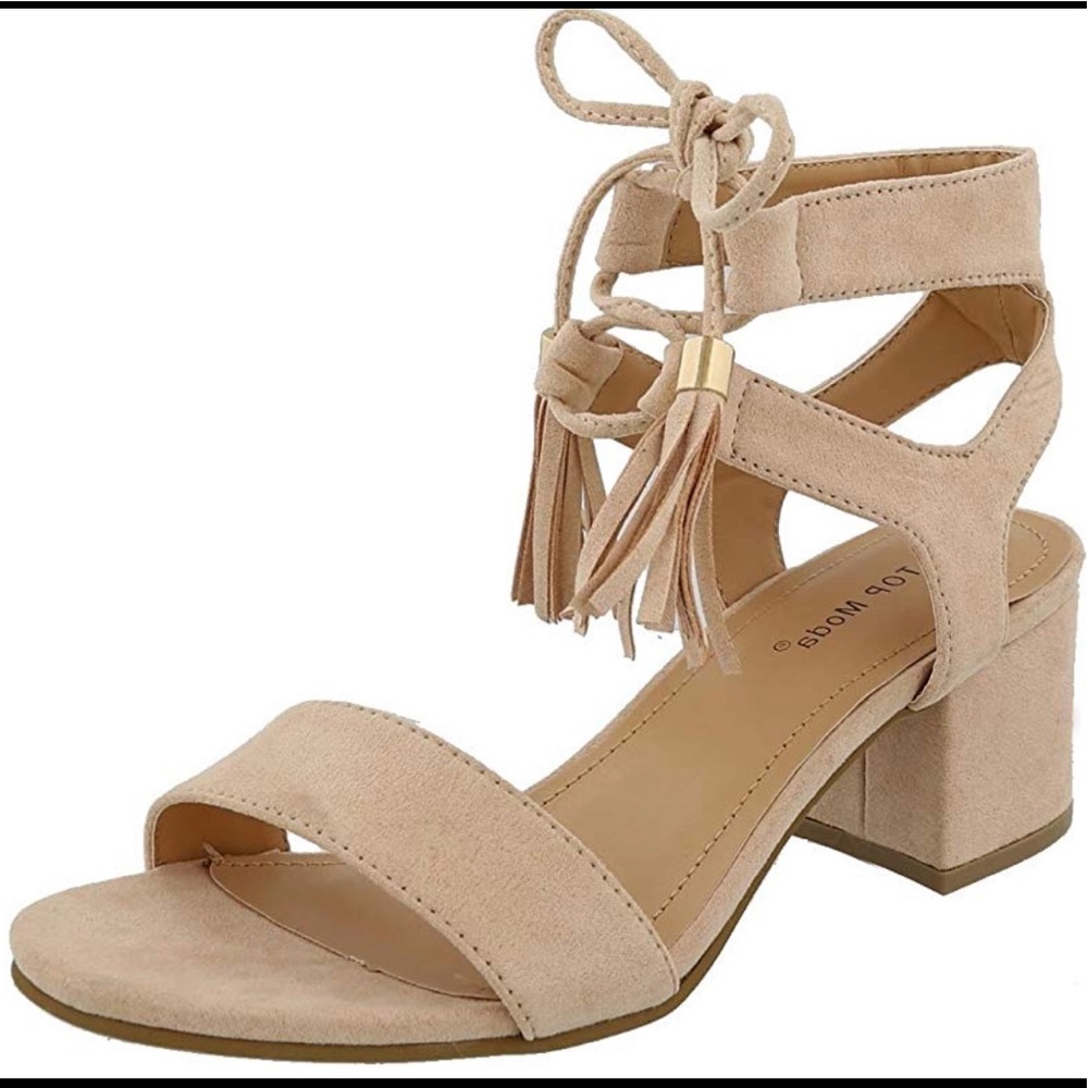 Tassel Block Heel Sandal